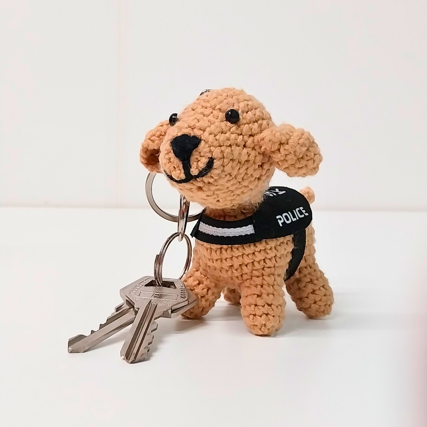 K-9 Labrador Retriever Crochet Keychain
