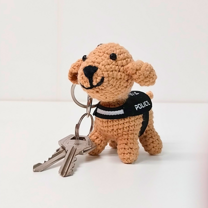 K-9 Labrador Retriever Crochet Keychain
