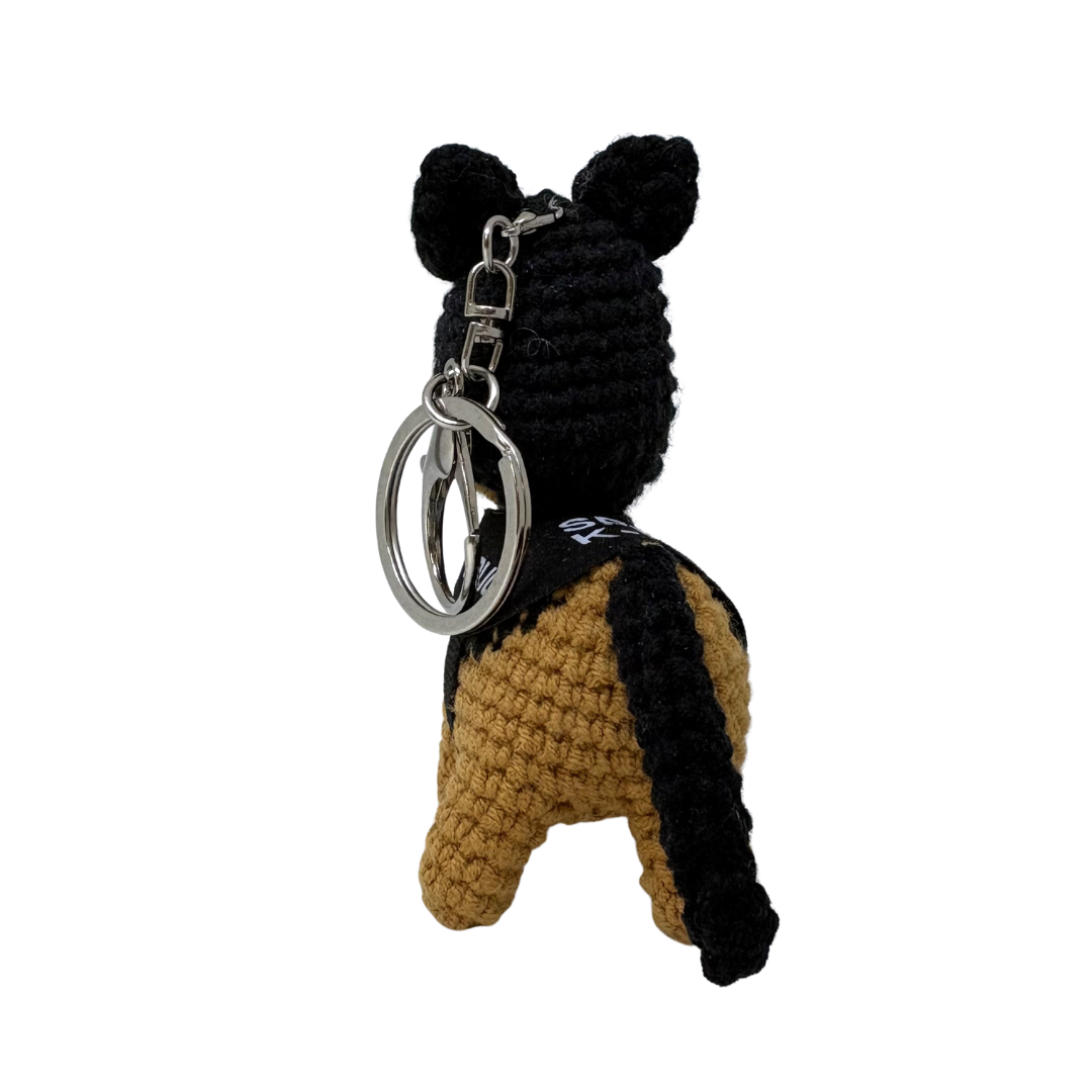 K-9 Belgian Malinois Crochet Keychain