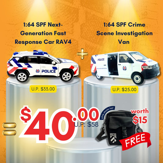 [BUNDLE] 1:64 SPF Diecast Model Series (Crime Scene Investigation Van & Next-Generation Fast Response Car)