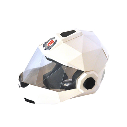 DIY Traffic Police Helmet 3D Paper Mask